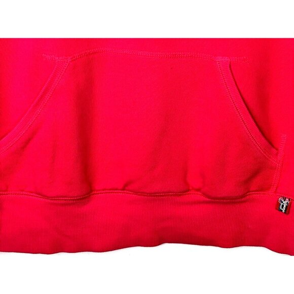 Aritzia TNA Womens Hoodie Sweatshirt Sequin Logo Front Pockets Pink Size Medium - Picture 5 of 12